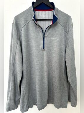 Vineyard Vines Performance 1/4 Zip Pullover Gray Men’s 2XL Athletic Stretch
